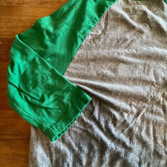 St Louis Cardinals‎ Large Womens Light Gray T-shirt Green Half Sleeves Lettering - Picture 7 of 7